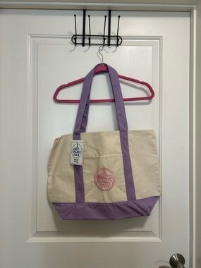 Trader Joe’s Lavender Canvas Tote Bag- Large Bag